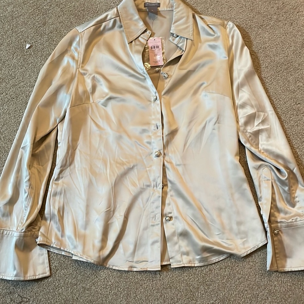Cream Silk Ann Taylor Women’s Blouse